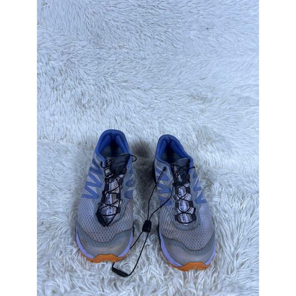Salomon Sense Ride 4 Shoes Womens Size 8 Gray Blue Trail Running Ortholite Grip - Picture 1 of 13